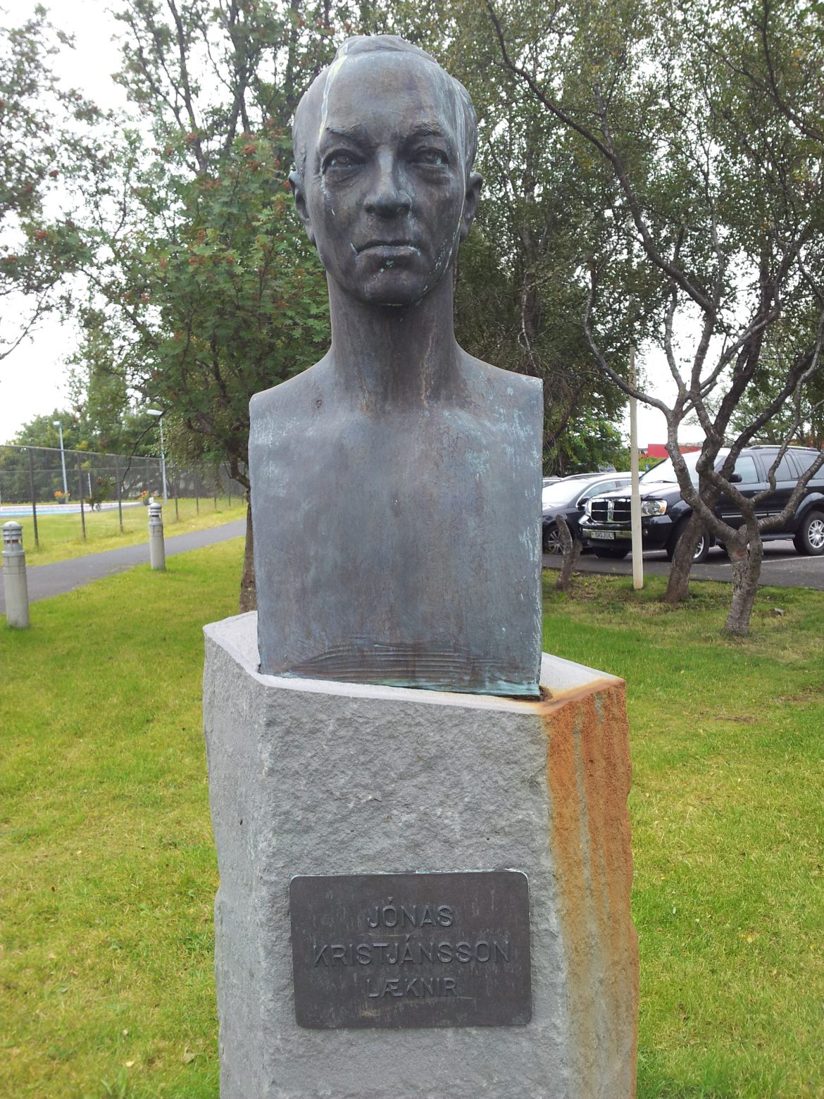 Afhjúpun minnisvarða Jónasar Kristjánssonar