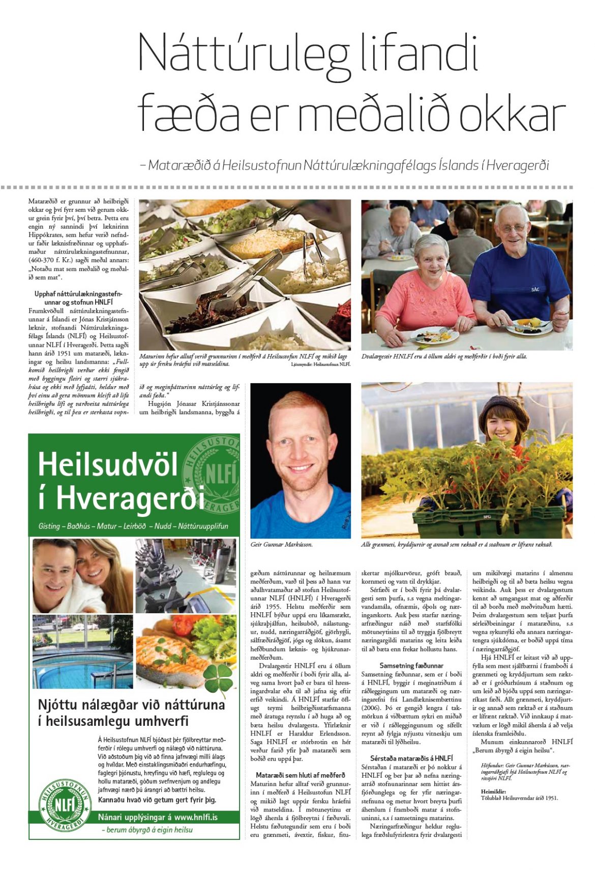 Matur er mannsins megin – Nýtt blað