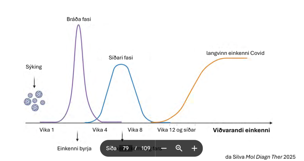 Eldri konur líklegri til að fá langvinnt Covid
